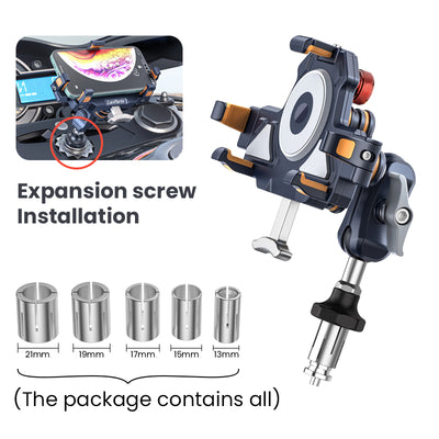 Flexible Anti-Shake Motorcycle Phone Mount