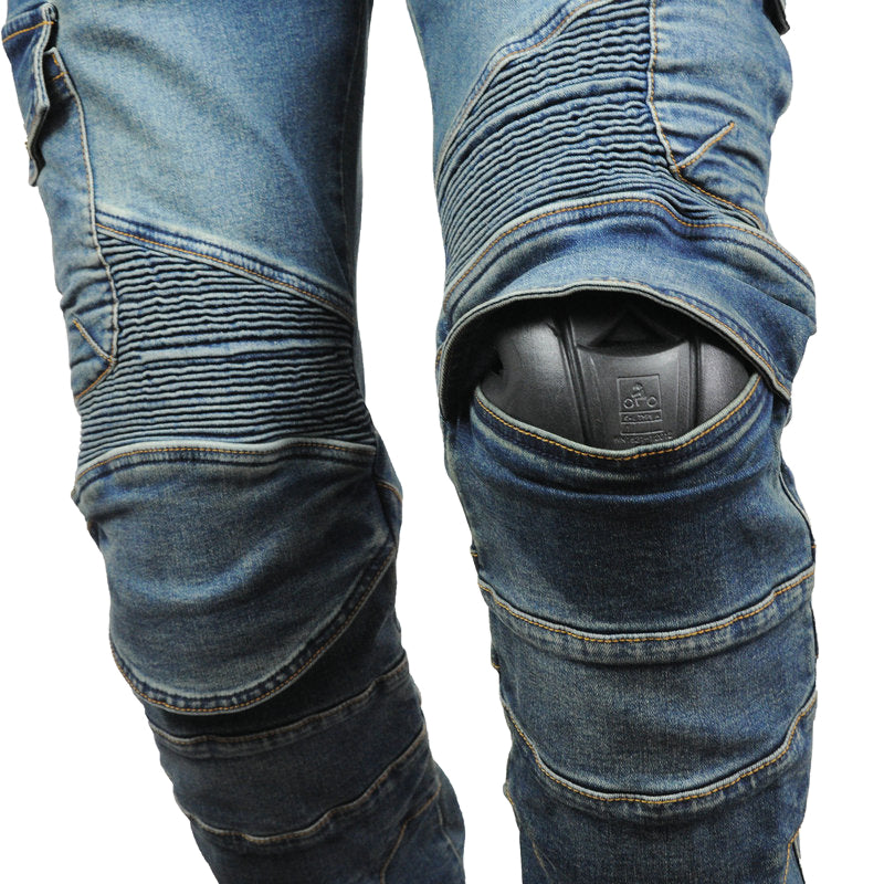 Motorradrenn-Jeans für Offroad-Absturzsicherung