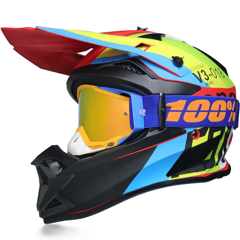 Throttle 166 Motocross Helmet with Goggles