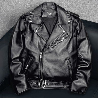 Motorcycle Comfortable Genuine Leather Jacket