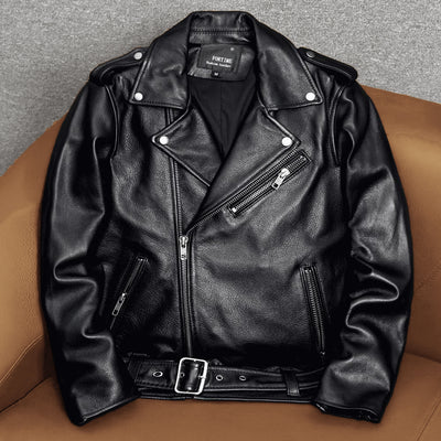 Motorcycle Comfortable Genuine Leather Jacket