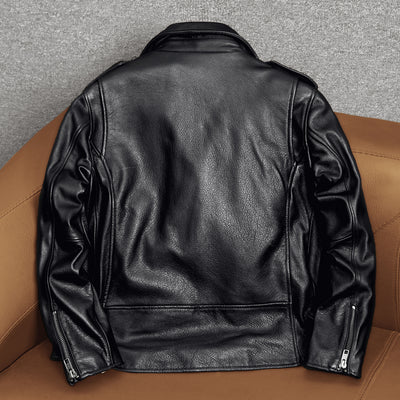 Motorcycle Comfortable Genuine Leather Jacket