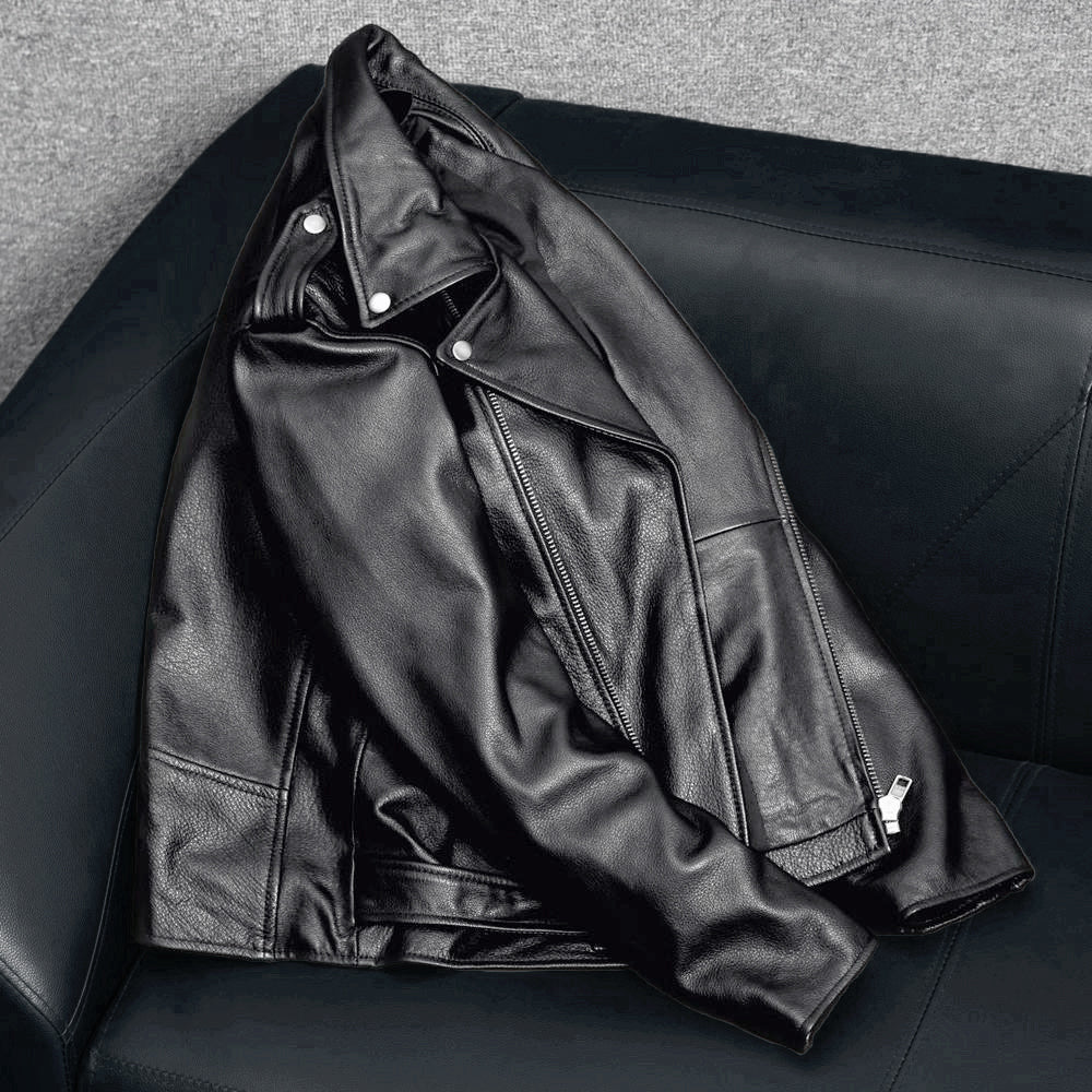 Motorcycle Comfortable Genuine Leather Jacket