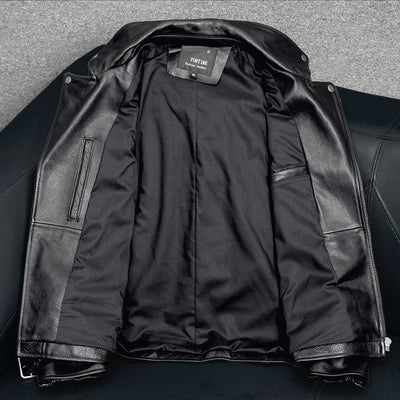 Motorcycle Comfortable Genuine Leather Jacket