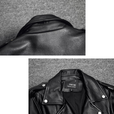 Motorcycle Comfortable Genuine Leather Jacket