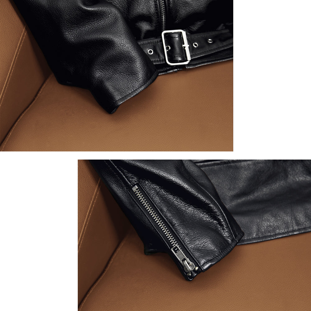 Motorcycle Comfortable Genuine Leather Jacket