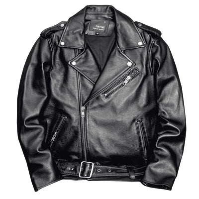 Motorcycle Comfortable Genuine Leather Jacket