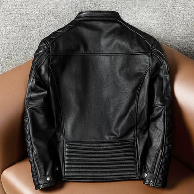 Motorcycle Autumn Winter Riding Leather Jacket