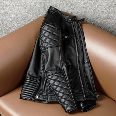 Motorcycle Autumn Winter Riding Leather Jacket