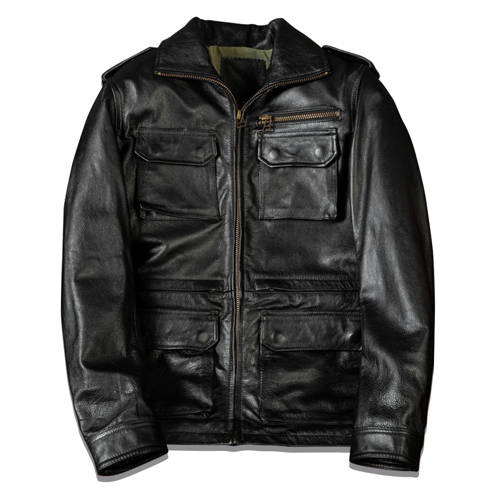 M6 Soft Cowhide Motorcycle Leather Jacket