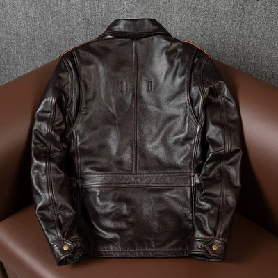 M6 Soft Cowhide Motorcycle Leather Jacket