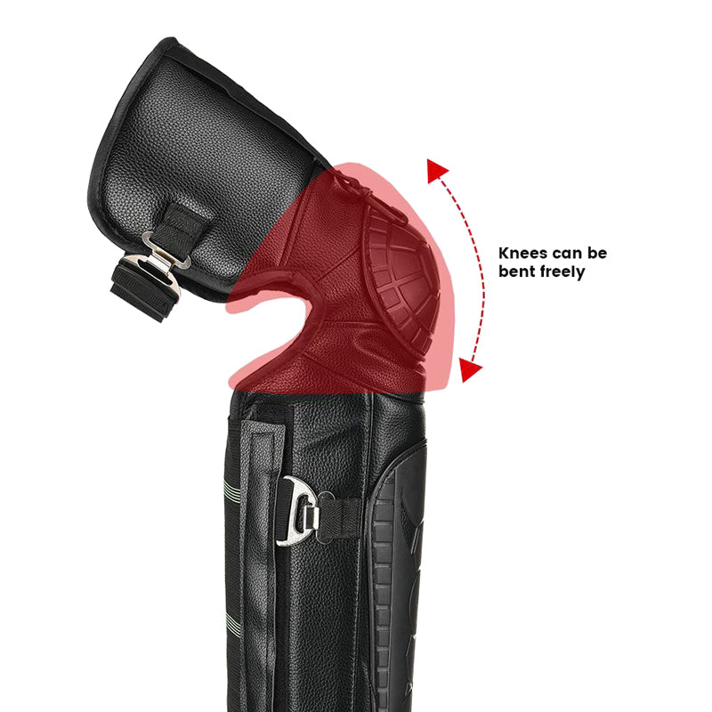 Windproof and Warm Winter Motorcycle Leather Knee Pads