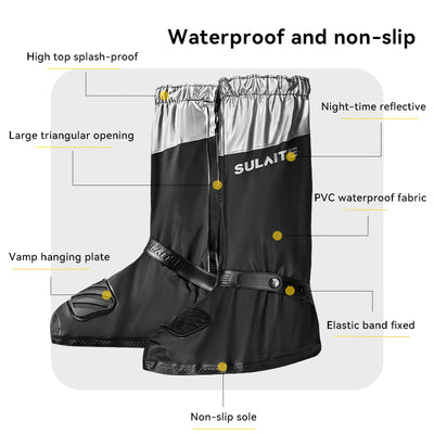 Waterproof Motorcycle Rain Boot Shoe Covers For Men Women