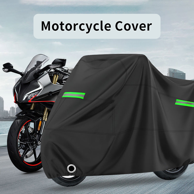 Motorcycle Cover Silver-coated Cloth Rainproof Dustproof Sun Protection