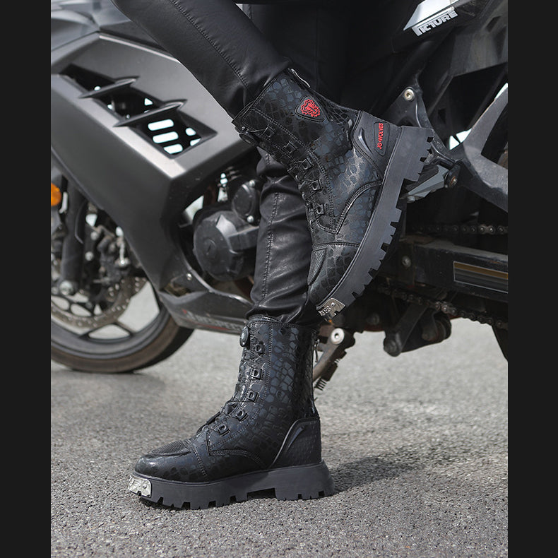 Punk Motorrad Cruiser Stiefel 