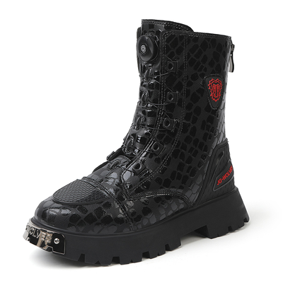 Punk Motorrad Cruiser Stiefel 