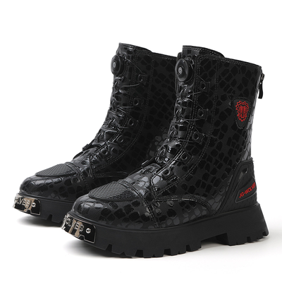 Punk Motorrad Cruiser Stiefel 