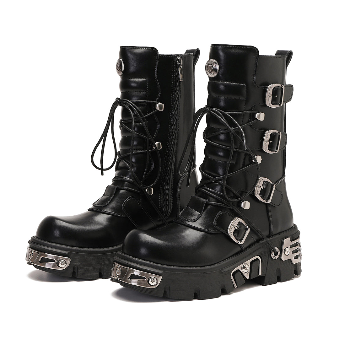 Punk Motorrad Cruiser Stiefel 