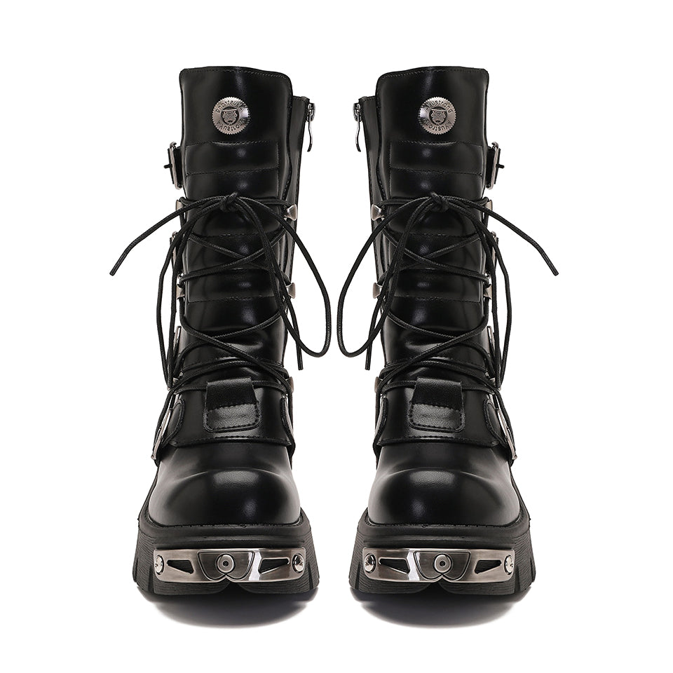 Punk Motorrad Cruiser Stiefel 