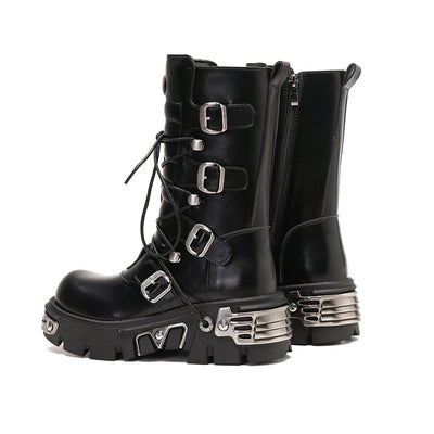 Punk Motorrad Cruiser Stiefel 