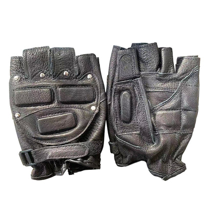 Fingerless Cowhide Leather Gloves