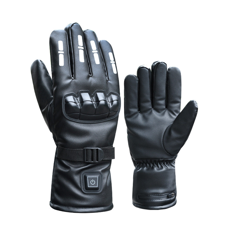 Motocycle Electric Heated Gloves Touch Screen Friendly Winter