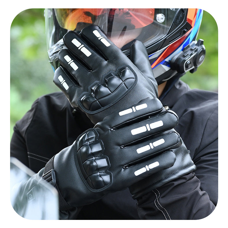 Motocycle Electric Heated Gloves Touch Screen Friendly Winter