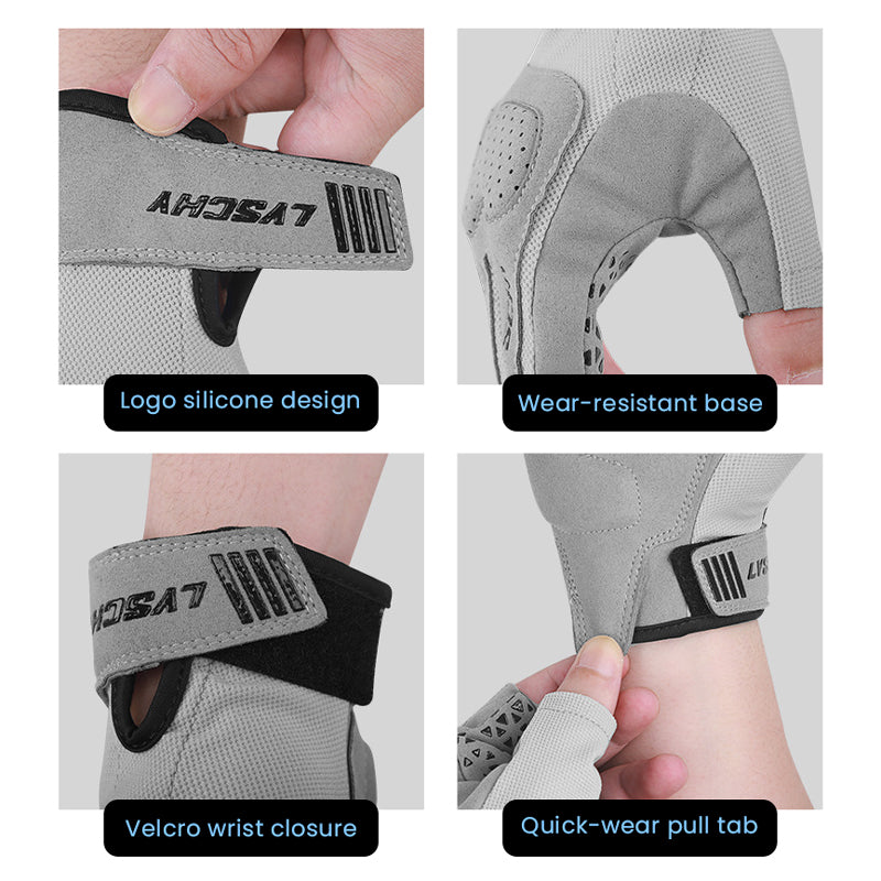 Summer Riding Thin Sun Protection Fingerless Gloves