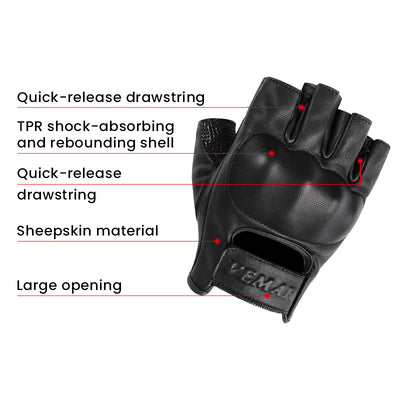 Atmungsaktive Motorradhandschuhe für den Sommer