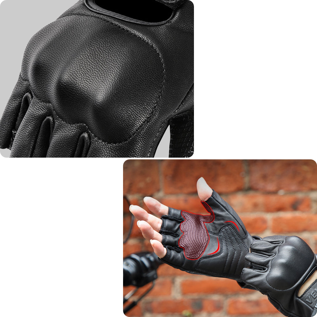 Atmungsaktive Motorradhandschuhe für den Sommer