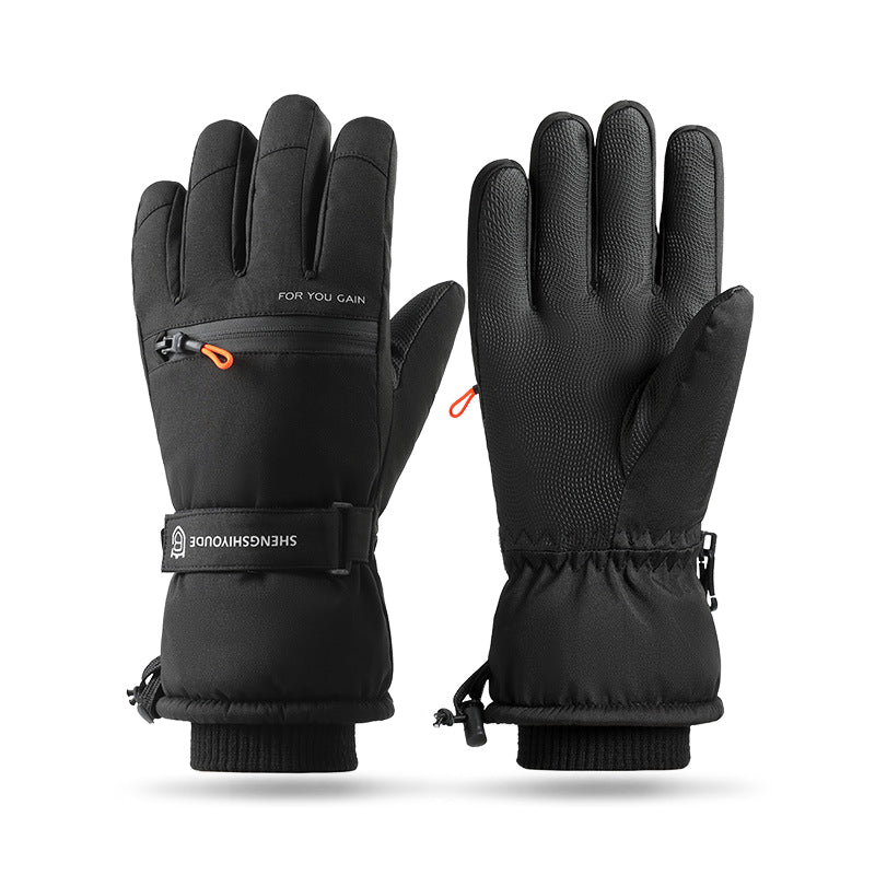 Winter Riding Gloves With Fleece Lining Warm Touchscreen Windproof