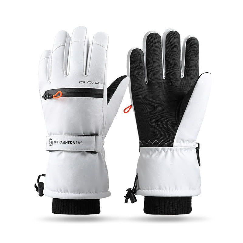 Winter Riding Gloves With Fleece Lining Warm Touchscreen Windproof