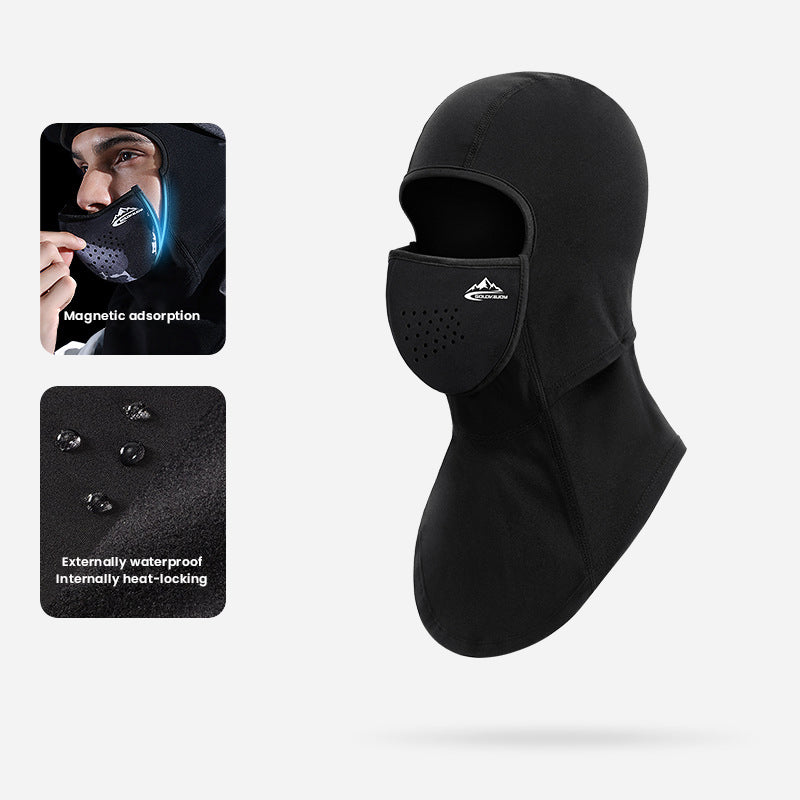 Winter Magnetic Full Face Mask Warm Windproof