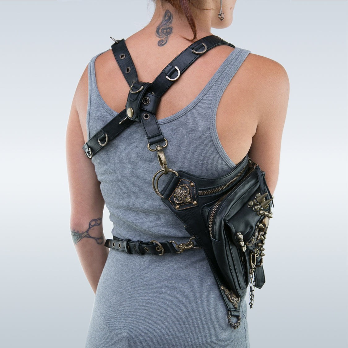 Retro Gothic Totenkopf Tasche 