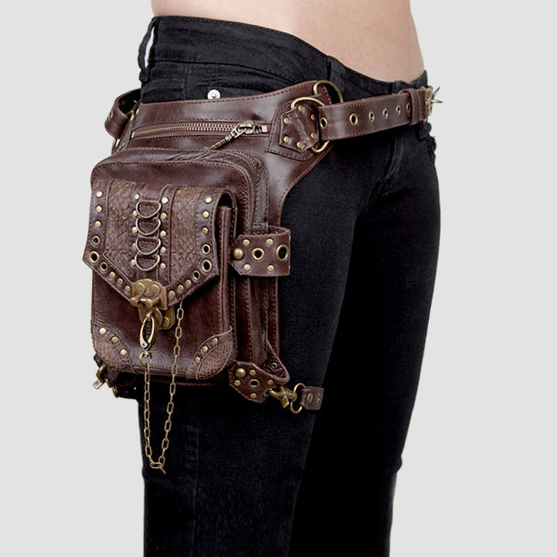 Steampunk Motorholster und Hüfttasche