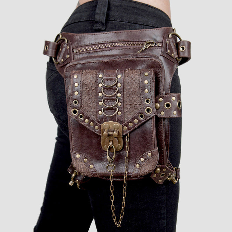 Steampunk Motorholster und Hüfttasche
