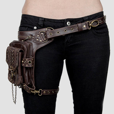 Steampunk Motorholster und Hüfttasche