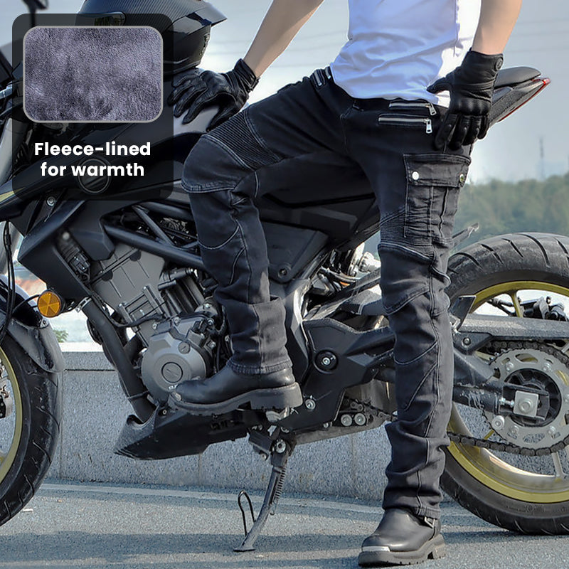 Fierce 4 Herren Motorrad Winter Plus Samt Jeans