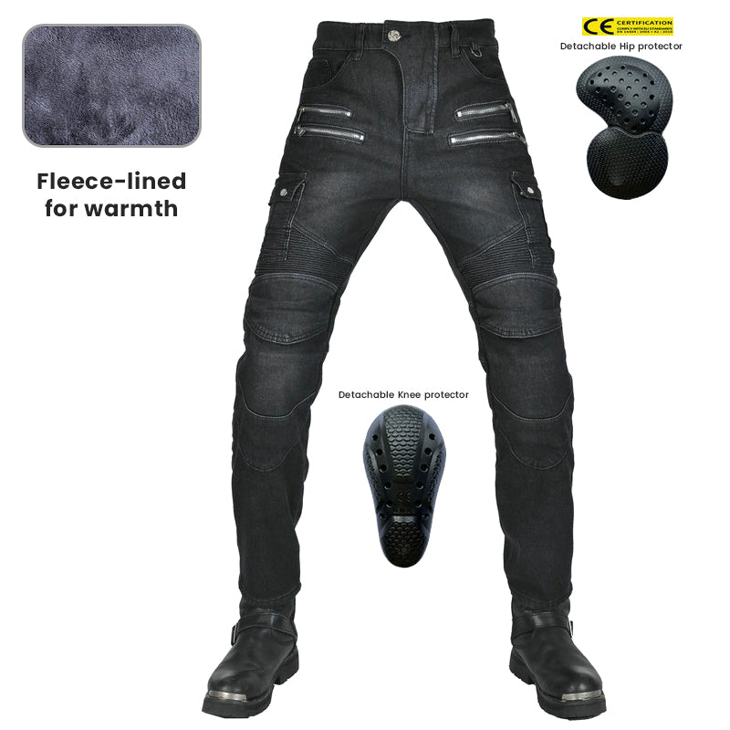 Fierce 4 Herren Motorrad Winter Plus Samt Jeans
