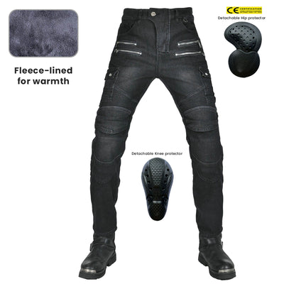 Fierce 4 Herren Motorrad Winter Plus Samt Jeans