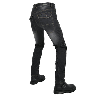 Retro Motorcycle Meshed Off-Road Racing Jeans