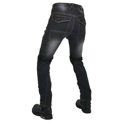 Retro Motorcycle Meshed Off-Road Racing Jeans