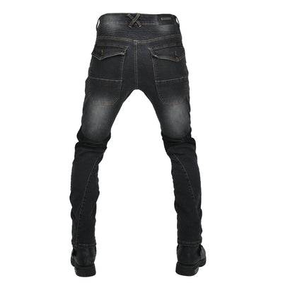 Retro Motorcycle Meshed Off-Road Racing Jeans