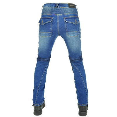 Retro Motorcycle Meshed Off-Road Racing Jeans