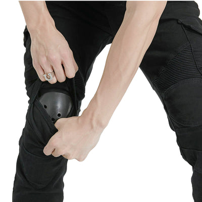 Winter Men's Fleece-Lined Motorcycle Cargo Pants