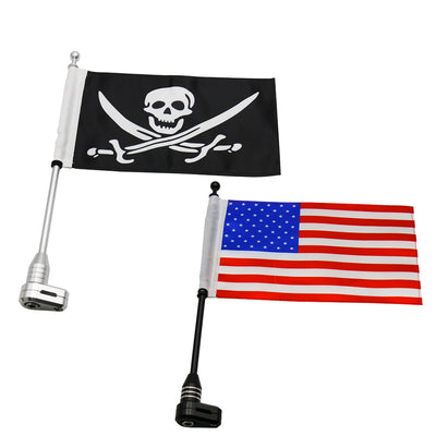 Motorcycle American Flag Flagpole Mount Fit for Luggage Rack