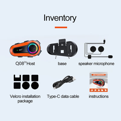 Multifunktionales Bluetooth-Headset für Motorradhelme 