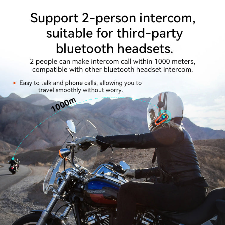 Multifunktionales Bluetooth-Headset für Motorradhelme 