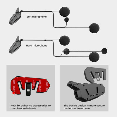 Multifunktionales Bluetooth-Headset für Motorradhelme 