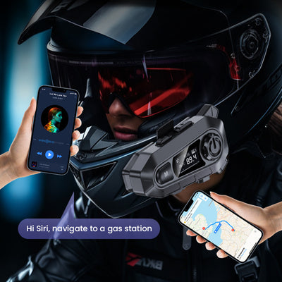 Multifunktionales Bluetooth-Headset für Motorradhelme 